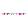 Girl's 1st Birthday Happy Birthday Jointed Letter Foil Banner