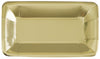 GOLD FOIL 8 X 23CM X 13CM (9" X 5") RECTANGLE APPETIZER PAPER PLATES
