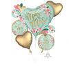 From Miss To Mrs Foil Balloon Bouquet