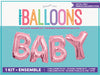"Baby" Pink 35.5cm (14") Foil Letter Balloon Kit