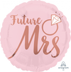 45cm Standard HX Blush Wedding Future Mrs Foil Balloon