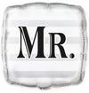 Wedding "Mr" Square 45cm (18") Foil Balloon