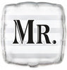 Wedding "Mr" Square 45cm (18") Foil Balloon