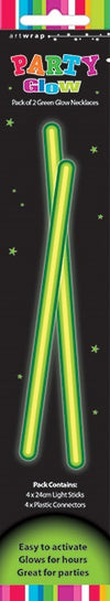 Glow In The Dark Glow Sticks Necklace Party Favors - Green