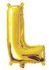 Gold "A"-"Z" Alphabet/Letters 35cm Foil Balloons Air Filled Only