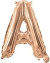 Rose Gold "A"-"Z" Alphabet/Letters 35cm Foil Balloons Air Filled Only