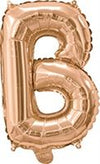 Rose Gold "A"-"Z" Alphabet/Letters 35cm Foil Balloons Air Filled Only