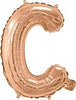Rose Gold "A"-"Z" Alphabet/Letters 35cm Foil Balloons Air Filled Only