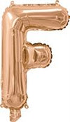 Rose Gold "A"-"Z" Alphabet/Letters 35cm Foil Balloons Air Filled Only