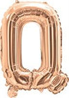 Rose Gold "A"-"Z" Alphabet/Letters 35cm Foil Balloons Air Filled Only