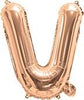 Rose Gold "A"-"Z" Alphabet/Letters 35cm Foil Balloons Air Filled Only