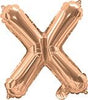 Rose Gold "A"-"Z" Alphabet/Letters 35cm Foil Balloons Air Filled Only