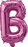 Pink "A"-"Z" Alphabet/Letters 35cm Foil Balloons Air Filled Only