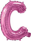 Pink "A"-"Z" Alphabet/Letters 35cm Foil Balloons Air Filled Only