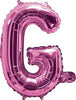 Pink "A"-"Z" Alphabet/Letters 35cm Foil Balloons Air Filled Only