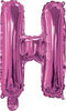 Pink "A"-"Z" Alphabet/Letters 35cm Foil Balloons Air Filled Only