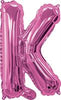 Pink "A"-"Z" Alphabet/Letters 35cm Foil Balloons Air Filled Only
