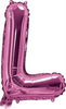 Pink "A"-"Z" Alphabet/Letters 35cm Foil Balloons Air Filled Only