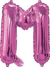 Pink "A"-"Z" Alphabet/Letters 35cm Foil Balloons Air Filled Only