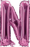 Pink "A"-"Z" Alphabet/Letters 35cm Foil Balloons Air Filled Only