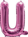 Pink "A"-"Z" Alphabet/Letters 35cm Foil Balloons Air Filled Only