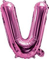Pink "A"-"Z" Alphabet/Letters 35cm Foil Balloons Air Filled Only