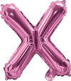 Pink "A"-"Z" Alphabet/Letters 35cm Foil Balloons Air Filled Only