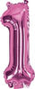Pink "0"-"9"  Numbers 35cm Foil Balloons Air Filled Only