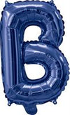 Blue "A"-"Z" Alphabet/Letters 35cm Foil Balloons Air Filled Only