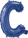 Blue "A"-"Z" Alphabet/Letters 35cm Foil Balloons Air Filled Only