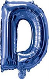 Blue "A"-"Z" Alphabet/Letters 35cm Foil Balloons Air Filled Only