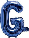 Blue "A"-"Z" Alphabet/Letters 35cm Foil Balloons Air Filled Only