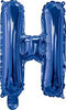 Blue "A"-"Z" Alphabet/Letters 35cm Foil Balloons Air Filled Only