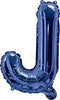 Blue "A"-"Z" Alphabet/Letters 35cm Foil Balloons Air Filled Only