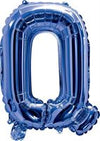 Blue "A"-"Z" Alphabet/Letters 35cm Foil Balloons Air Filled Only