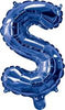 Blue "A"-"Z" Alphabet/Letters 35cm Foil Balloons Air Filled Only