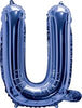 Blue "A"-"Z" Alphabet/Letters 35cm Foil Balloons Air Filled Only