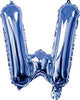 Blue "A"-"Z" Alphabet/Letters 35cm Foil Balloons Air Filled Only