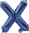 Blue "A"-"Z" Alphabet/Letters 35cm Foil Balloons Air Filled Only