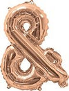 Rose Gold "A"-"Z" Alphabet/Letters 35cm Foil Balloons Air Filled Only