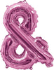 Pink "A"-"Z" Alphabet/Letters 35cm Foil Balloons Air Filled Only