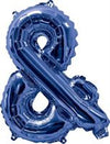 Blue "A"-"Z" Alphabet/Letters 35cm Foil Balloons Air Filled Only