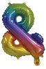 Rainbow "A"-"Z" Alphabet/Letters 35cm Foil Balloons Air Filled Only