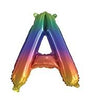 Rainbow "A"-"Z" Alphabet/Letters 35cm Foil Balloons Air Filled Only