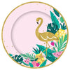 Tropical Flamingo Paper Plates