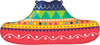 Sombrero Hat 52cm Foil Balloon