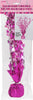 Add Any Age Glitz Pink Foil Balloon Weight / Centerpiece Weight With Sticker Sheet
