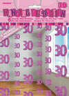 30th Birthday Pink Hanging String Decorations