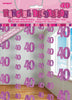 40th Birthday Pink Hanging String Decorations