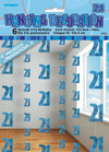 21st Birthday Blue Hanging String Decorations
